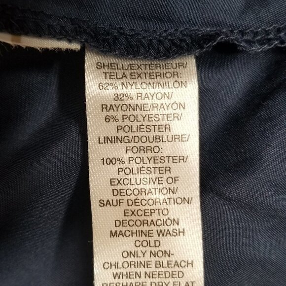 Ann Taylor Loft Blue Lace Short Pencil Skirt 10p - Picture 7 of 7